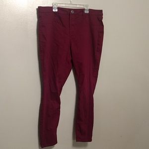 Burgundy Jeggings